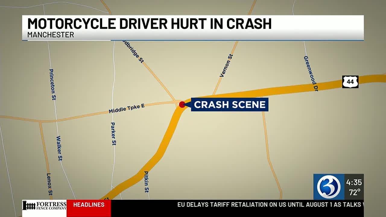 21-year-old motorcyclist seriously injured after colliding with car in ...