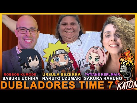 Voice Actors Team 7 - Ursula Bezerra (Naruto) + Tati (Sakura) + Kumode  (Sasuke) - KATON Podcast #18 — Eightify