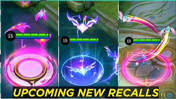 NEW RECALL EFFECTS || ELIMINATION EFFECTS || SPAWN EFFECTS AND EMOTES || MLBB NEW BIG UPDATE