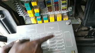 Fuse box fuse & relay system. .horon relay. fuse .head light relay. fog light relay. flasher.relay