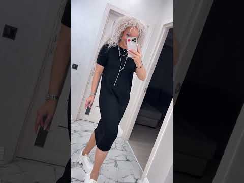 Тепла жіноча в'язана сукня "Мальва" однотонна (Розміри oversize 42-50), Чорна, видео 1