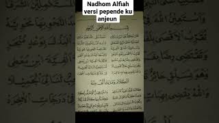 Nadhom Alfiah versi pepende ku anjeun #shorts #nadhomalfiyah #syairansantrisalafi
