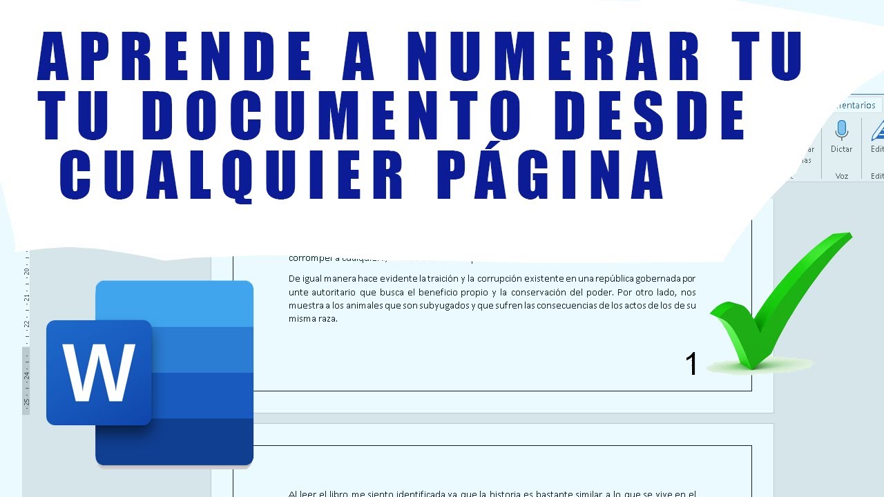 Como numerar las paginas en word