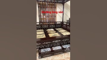 Giường long sàn cẩn ốc xà cừ