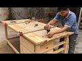 The Perfect 3 Drawers Woodworking Workbench // How To Build, Woodworking Extremely Interesting