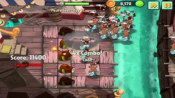 Plants vs Zombies 2 : Pirate Seas Day 11 Walkthrough