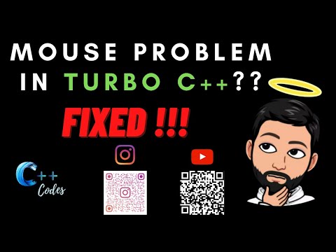 Turbo C++ Mouse Problem Fixed in 2 Steps | 100% solved | Fixed | Programming | C++ Tutorial