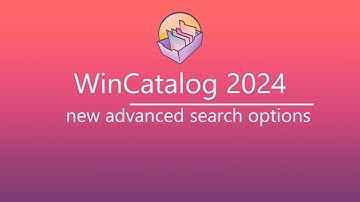 WinCatalog 2024 - New Advanced Search Options