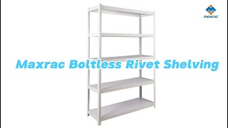 Maxrac Boltless Rivet Shelving Durable, Flexible, Efficient Inner Hole Type