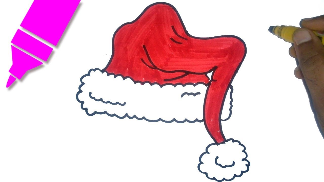 How to Draw Santa Hat | how to draw christmas hat Type -1 | Christmas