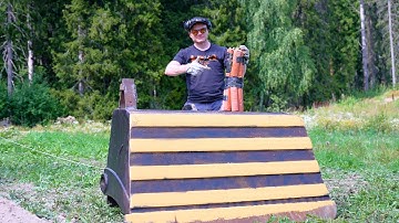 How High Can Dynamite Launch a 800kg Excavator Bucket?