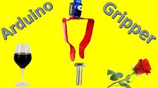 How to make a simple easy Gripper for Robotic Arm