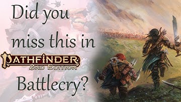 What you may have missed in Pathfinder