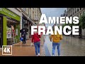 Rainy city walking tour in amiens france summer 2021  real time virtual ambience in 4k asmr