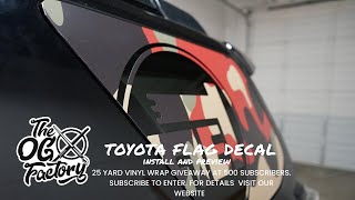 2021 4Runner Toyota Precut overlay camouflage Avery Dimensions vinyl