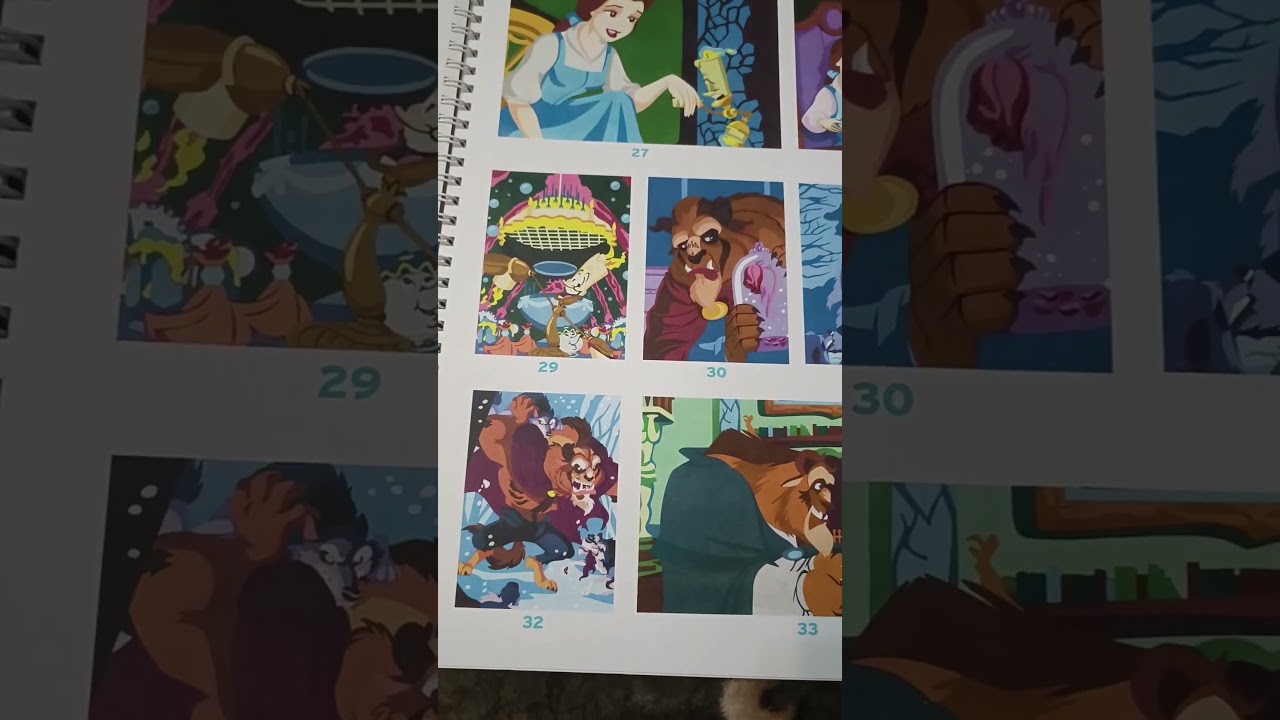 Раскраска по номерам от Дисней Красавица и Чудовище обзор