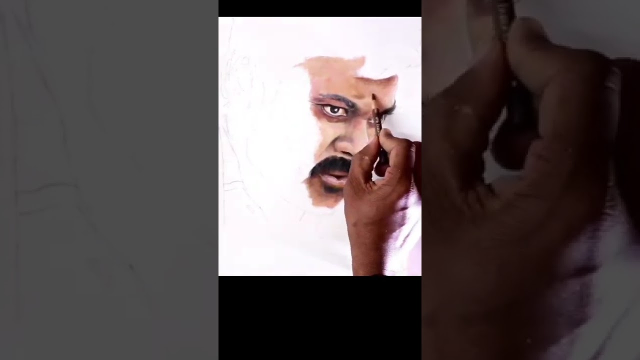 Acharya movie trailer || Megastar Chiranjeevi drawing