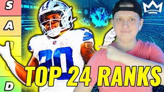 Top 24 Overall Fantasy Football Rankings Tiers PPR