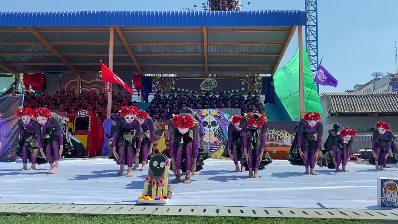 กองเชียร์และเชียร์ลีดเดอร์คณะสีม่วง โรงเรียนชลราษฎรอำรุง ประจำปี 2567