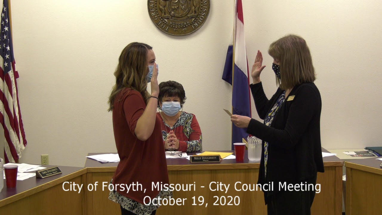 Forsyth, Missouri City Council Meeting October 19, 2020 YouTube