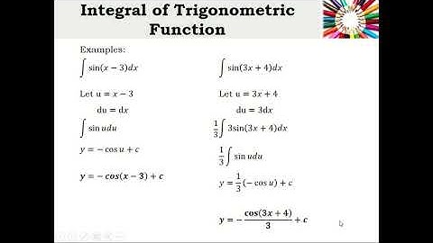 Integral of Trigonometric Function Part 1