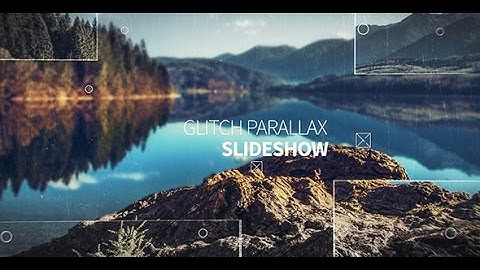 Glitch Parallax Slideshow (After Effects template)