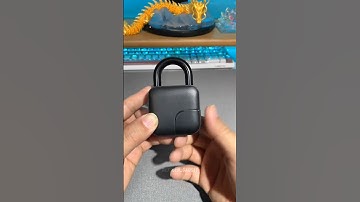 smart fingerprint lock, USB rechargeable lock, waterproof padlock, keyless lock #SmartLock