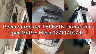 Recensione del TELESIN Dome Port per GoPro Hero 12/11/10/9, Custodia impermeabile 6 pollici con gall