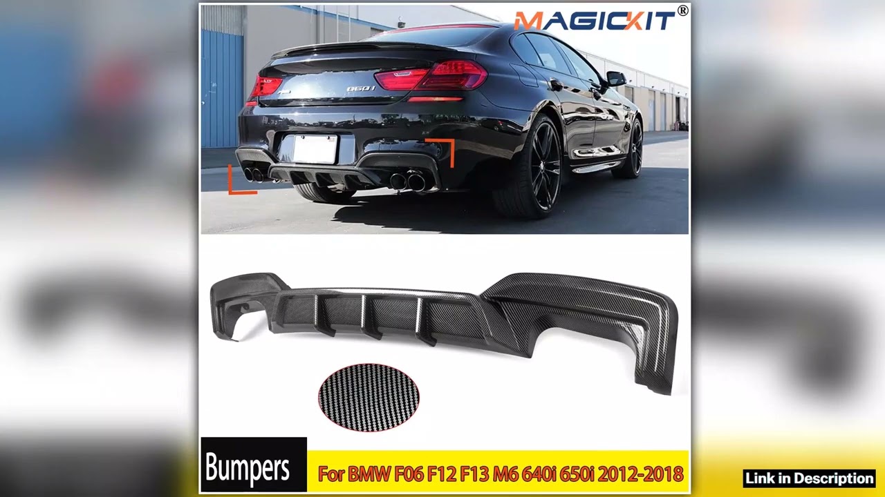 Carbon Look Rear Bumper Diffuser Lip For BMW F06 F12 F13 M6 640i 650i 20122018 Trend Alert