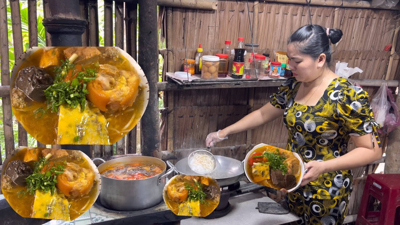 Bún Riêu Cua Đồng Thơm Ngon Đậm Đà -Mỗi Người Làm 1 Tô Siêu Chất Lượng |Atml