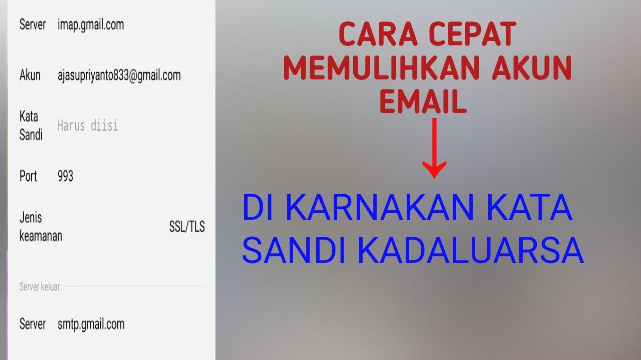 Kata Sandi Email Kadaluarsa Youtube