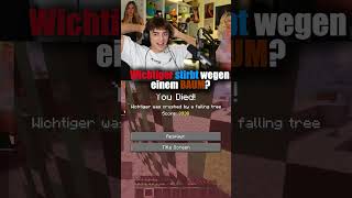 Wichtiger stirbt an einem BAUM?! |  #fy #minecraft  #gaming