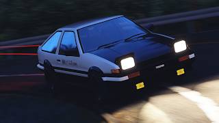 Assetto Corsa | Toyota AE86 Tuned | Akina Downhill Sub 5-Minutes Run