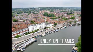 Henley-on-Thames from the Air | 4K Drone | England, UK