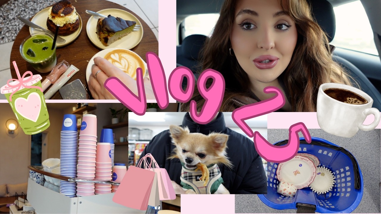 the perfect weekend vlog, cafe, shopping, us time, shopping ☕🍵🍪🐶🛍️ vlog 25