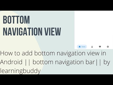 How to make beautiful bottom navigation view in android || by learningbuddy
