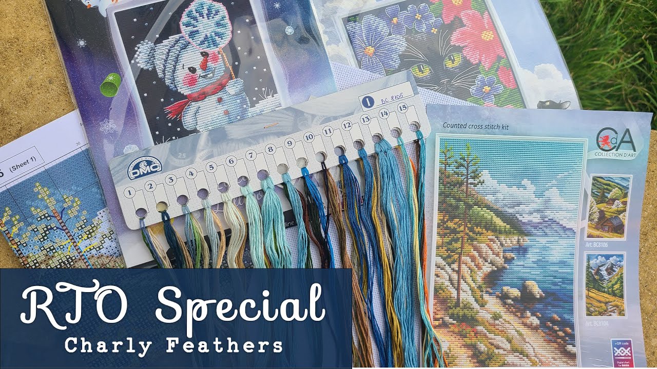 Flosstube Extra: Специальное предложение RTO — распаковка НОВЫХ наборов для вышивания крестиком и...