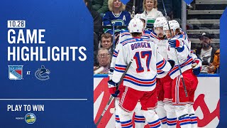 SOROTAN PERTANDINGAN | 2025-26: New York Rangers vs Vancouver Canucks (28/10/25) screenshot 2