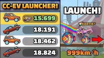 CC-EV ON SPEED LAUNCHER!! 🤯🚀 IN COMMUNITY SHOWCASE - Hill Climb Racing 2