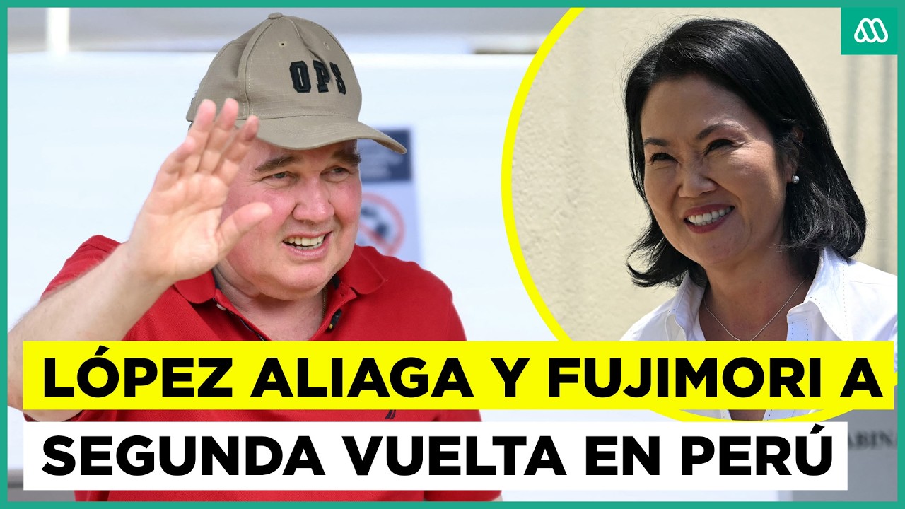 Elecciones en Perú: López Aliaga y Fujimori a segunda vuelta - YouTube