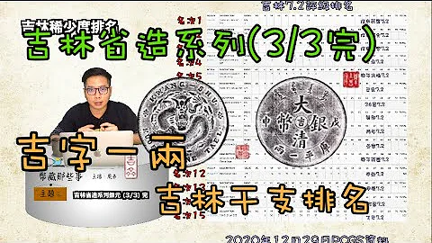 吉林省造系列银元介绍(3/3完)『币藏那些事-钱币介绍』Kirin Province Silver coin(3/3)/干支排名/吉字一两/吉林造币厂/吉林戊申 - 天天要闻