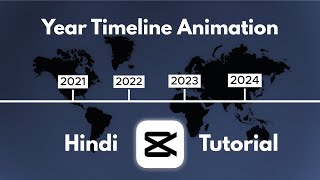 Year Timeline animation in Capcut | timeline animation capcut