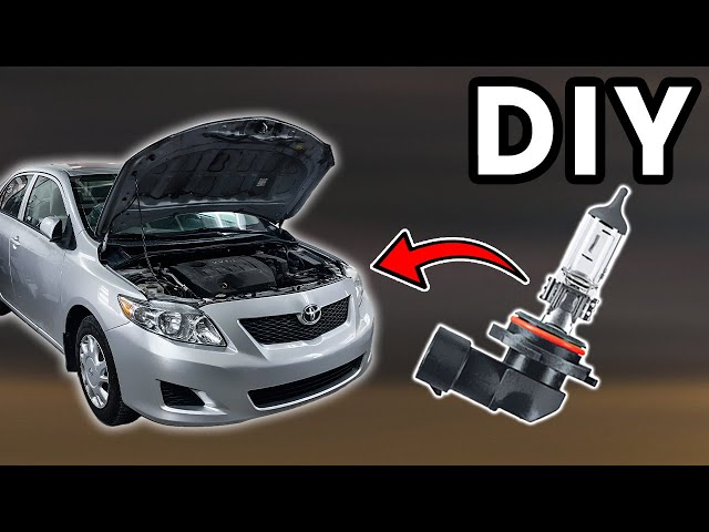 Driver Side (LH) Headlight Assembly For 2011-2013 Toyota Corolla S & XRS - Cold White, Black Housing, Direct Replacement
