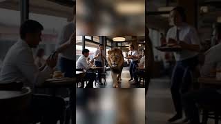 🦁A Lion Walks Into a Burger Joint — Everyone Freezes!🍔 #LionInTheCity #CrazyAnimalMoment 🦁A Lion Walks Into a Burger Joint — Everyone Freezes!🍔 #LionInTheCity #CrazyAnimalMoment