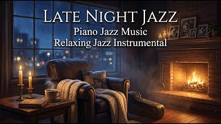 Cozy Rainy Night Jazz Lounge | Soft Piano Jazz for Sleep