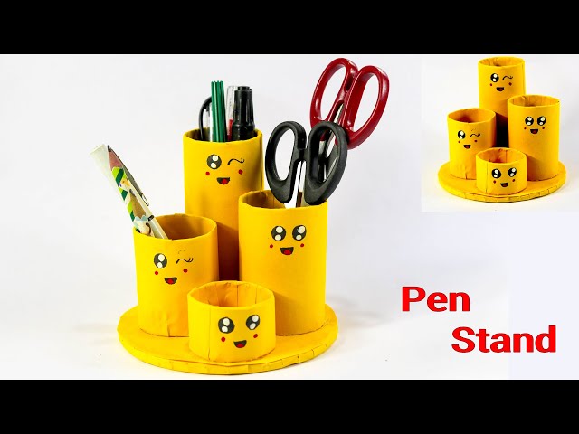 How to Make Pen Stand, Origami Pen Holder
