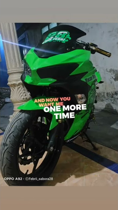 Story wa Ninja 250 Fi😎  Kawasaki Indonesia Green and Red🤙