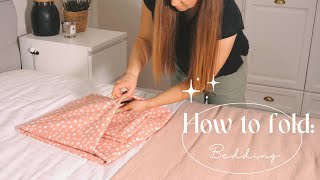 How to fold: bedding (one fold, all sizes) Details