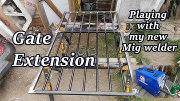 Metal gate enlargement - Playing with my new R-Tech 180 Amp MIG welder