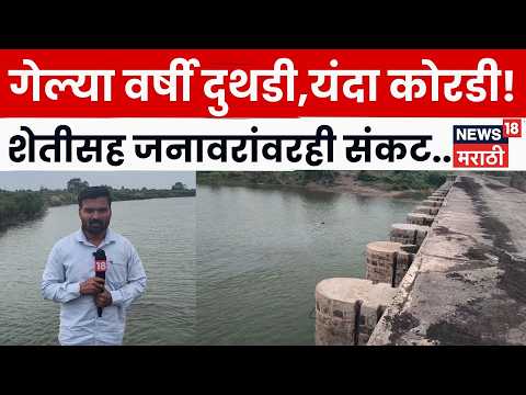 Solapur News | गेल्या वर्षी दुथडी भरून वाहणारी सीना नदी यंदा कोरडी! पाणी-चाऱ्याचं संकट | N18V